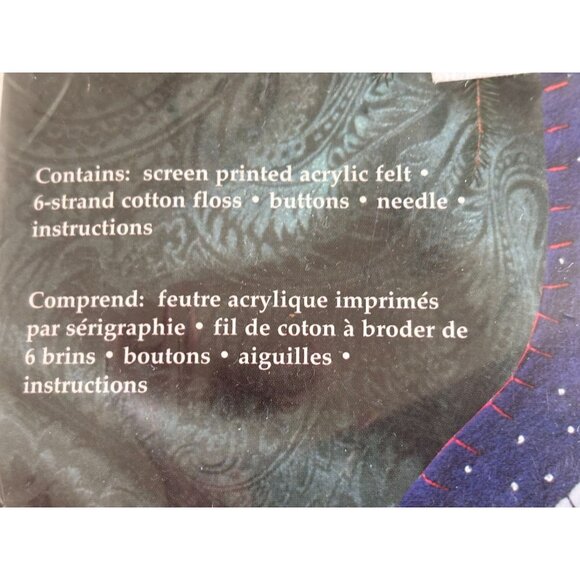 Janlynn Angel Christmas Stocking Felt Appliqué Kit #36-36 By Holly Witt NEW KIT - Picture 10 of 11